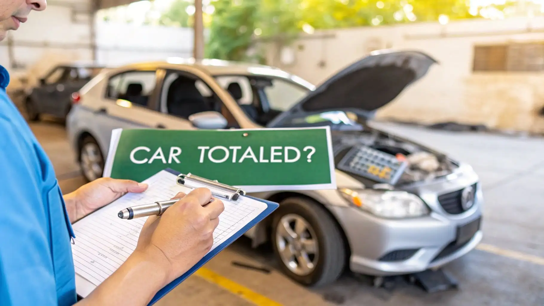 how to determine if a car is totaled