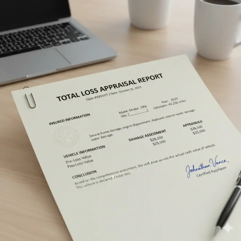 TOTAL LOSS appraisal report