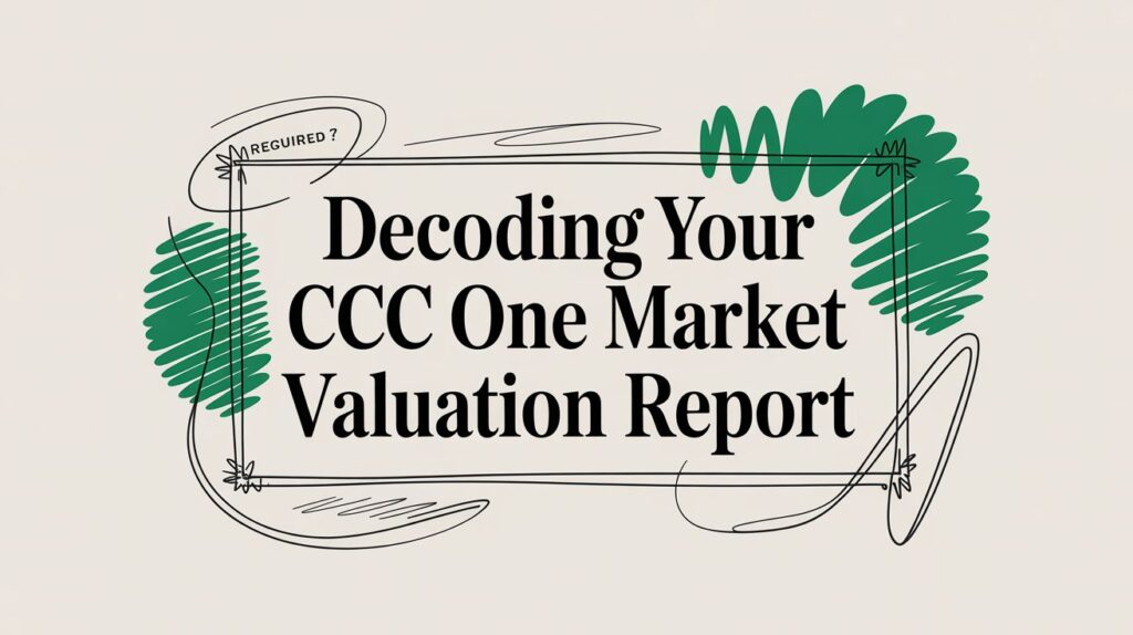 Decoding Your CCC ONE Market Valuation Report: A Vehicle Owner's Guide