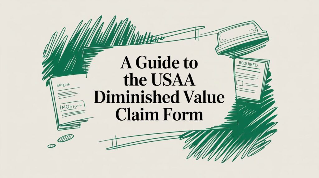 How to File a Diminished Value Claim with USAA (Without a Form)
